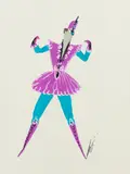 Erté, Midsummer Fair, gouache on paper