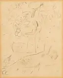 David Jones C.H. C.B.E., Leopard, pen and ink on paper