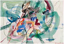 Hans-Peter Zimmer, Untitled, 1964, Watercolor and mixed media on paper