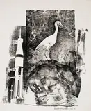 Robert Rauschenberg, Horn (Stoned Moon Series), 1969, 1-color lithograph on Rives Special paper