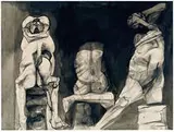 Rico Lebrun, Three Tormented Shades (Canto XVI)