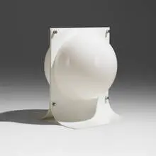 Neal Small, Area lamp, model 1112, 1966, acrylic, chrome-plated metal