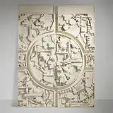 Jay Spectre, Custom panels for the Cooper Residence, Chicago, c. 1976, enameled wood assemblage