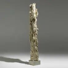 Jay Spectre, Custom column for the Cooper Residence, Chicago, c. 1976, enameled wood assemblage, laminate