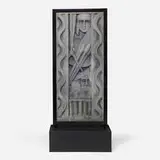 Lawrence Emmons, Barbizon-Plaza Hotel panel, 1929, cast aluminum, enameled steel, lacquered wood