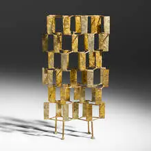 Harry Bertoia, Untitled (Multi-Plane Construction), c. 1955, melt-coated brass over steel