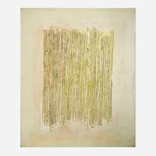 Adja Yunkers, Sombras de un dia blanco (Shadows of a White Day), 1978, mixed media on canvas