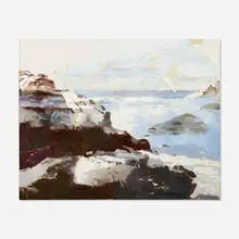 Balcomb Greene, Light, Land and Sea, oil on canvas