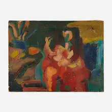 David Novros, Untitled, oil on canvas