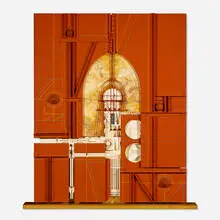 Abe Ajay, Construction #892, 1991, mixed media collage