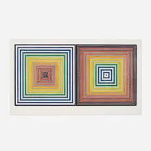 Frank Stella, Double Gray Scramble, 1973, screenprint on Arches 88 paper