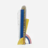 Roy Lichtenstein, Modern Sculpture with Apertures, 1967, screenprinted enamel on interlocking Plexiglas forms with mirrored silver Mylar