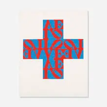 Love Cross by Robert Indiana, 1968, screenprint on paper, sold Jan 2016