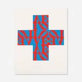 Robert Indiana, Love Cross, 1968, screenprint on paper