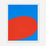 Red Blue (from the Ten Works x Ten Painters portfolio) by Ellsworth Kelly, 1964, screenprint on Mohawk Superfine Cover paper, sold Jan 2016
