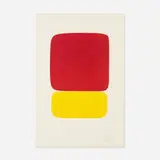 Red over Yellow (from the Suite of Twenty-Seven Color Lithographs) by Ellsworth Kelly, 1964-1965, lithograph on Rives BFK paper, sold Jan 2016