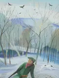 Nicholas Hely Hutchinson, Untitled, oil on board 25 x 19cm .