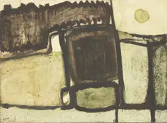 Untitled by Robert Sadler, oil on board 78 x 104cm Exhibited: Cambridge Society of Painters and Sculptors., sold Jun 2020