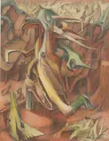 Raymond John Coutu, Untitled, ink and watercolour 41 x 29cm
