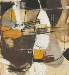 Douglas Swan, Untitled, mixed media collage on board 113 x 114cm .