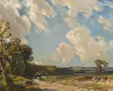 Arthur A. Friedenson, Near Rodburough, Gloucestershire, oil on board