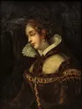 Portrait of Jane Shore by English School, oil on canvas, sold May 2025
