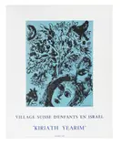 Marc Chagall, Le Couple Devant l'Arbre (Village Suisse d'enfants en Israël "Kiriath Yearim") (Sorlier Posters 129), Lithographic poster in colours, 1971, on wove paper, from the unnumbered edition of 250 with text