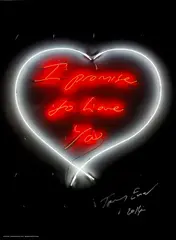 Dame Tracey Emin, I promise to love you, Offset lithographic poster in colours, 2014, on glossy wove paper