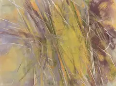 John Golding, Untitled (Yellow), acrylic and chalk on paper