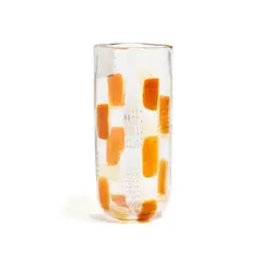 Fulvio Bianconi, Intarsio Pezzato Vase, for Cenedese, yellow, amber, and clear glass tesserae
