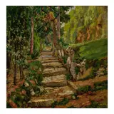 Carlo Wostry, Roman Landscape, oil on panel