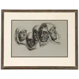 Julian Robles, Cloud, charcoal on gray paper