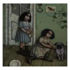 Aleksandr Petrov, Sisters, 1995, oil on board