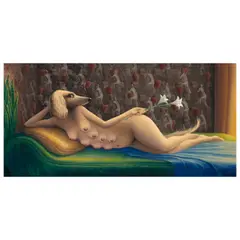 Bruce Lowney, The Kitsch Bitsch, unsigned oil on canvas