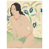 Paul Jacoulet, Belle De Yap Et Orchidees. Ouest Carolines; Jeune Fille de Polowat. Est Carolines (Miles 14; 97), 1934; 1948