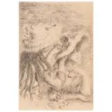Le chapeau épinglé, 3e planche (Delteil/Stella 8) by Pierre-Auguste Renoir, c. 1894, Etching on laid paper, the second (final) state, sold Mar 2025