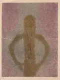 Rufino Tamayo, Personaje con Red (P. 306), 1982, Mixografía® in colors on handmade paper, faintly signed in pencil and numbered 97/100 (there were also 20 artist's proofs in Roman numerals)