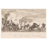 Jacques Callot, Marco Cambini; Entry of M. de Couvonage and M. de Chalabre, c. 1611-19; 1627, One engraving and one etching on wove paper, one trimmed within the plate, one with margins, each framed
