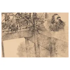 Peter Milton, Plates I:4; II:6, from Jolly Corner (Milton 65; 74), 1971 (2), Two resist ground etchings in Rives Heavyweight Buff paper, each signed in pencil