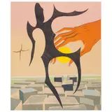 Man Ray, Rebus (Anselmino 3), 1972, Lithograph in colors on Arches paper, spuriously signed in pencil and annotated HC (aside from the edition of 120)