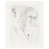 Paul Delvaux, Eve, 1968, Etching on wove paper