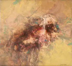 George D'Almeida, PAINTING, 16.9.81., oil on canvas