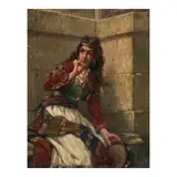 Jan Portielje, Gypsy Woman, oil on panel