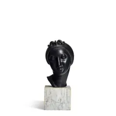 Elie Nadelman, Ideal Head, bronze with dark brown patina