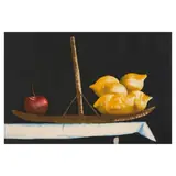Julio Larraz, First Class, 1983, Etching and aquatint in colors on wove paper