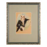 Ethel, Portrait of Mary Elizabeth Sears Baring-Gould, pastel and pencil on paper