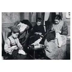 Garment Workers by Lewis Hine, c. 1912, Gelatin silver print; mounted, offered Nov 2025