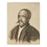 Harriet Randall Lumis, Two Charcoal Drawings, charcoal on paper