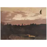 Lockwood de Forest, Forest Landscape at Dusk, oil on canvas
