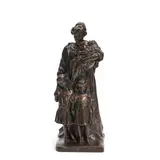 Bessie Potter Vonnoh, A reproduction cast of Motherhood, metal with a brown faux bronze finish
